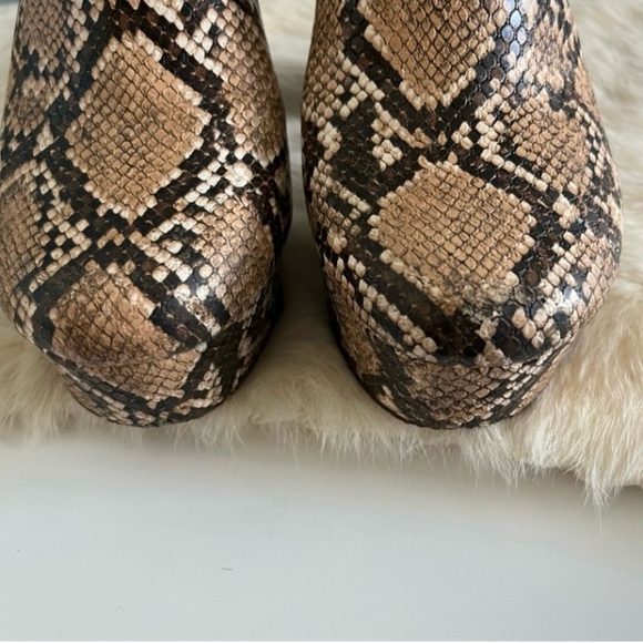 STEVE MADDEN Gusty Snake Print Platform Booties - Picture 8 of 13